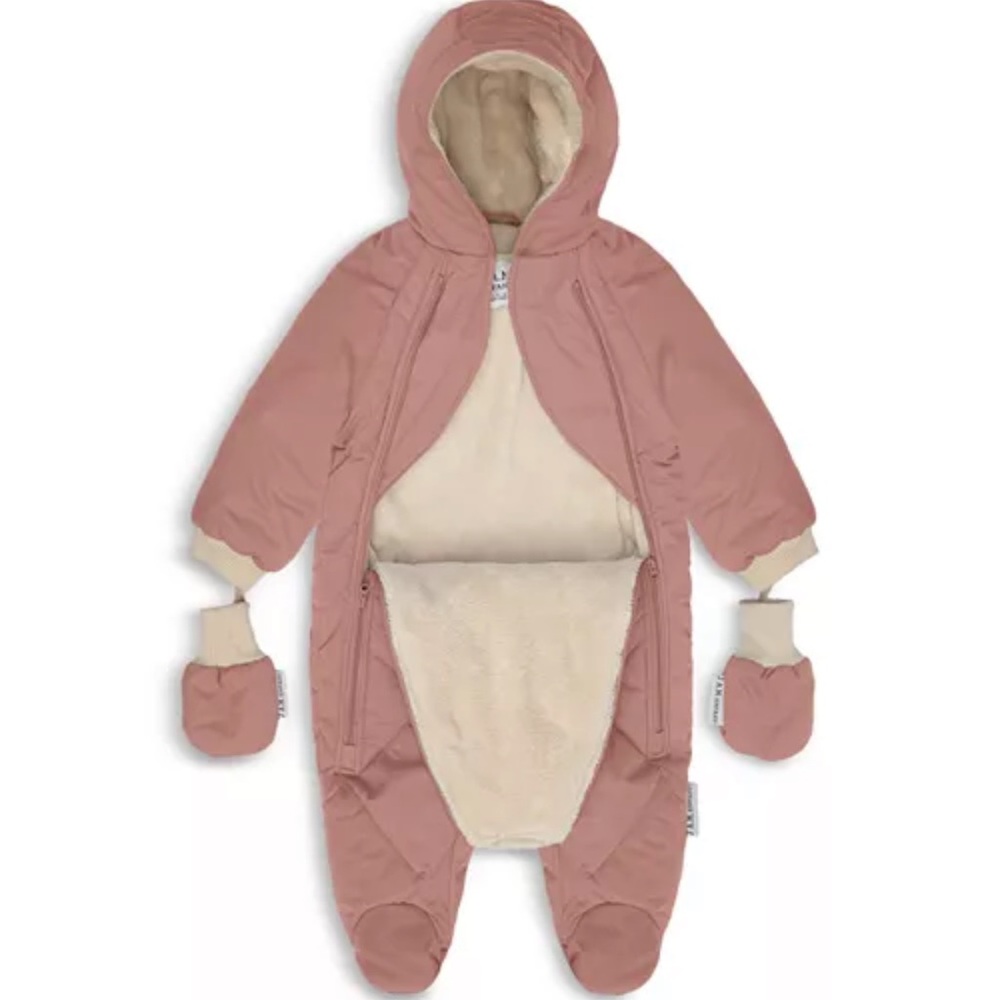 NEW 7AM Enfant Girls' Bebe Benji Snowsuit Baby 6-12 months